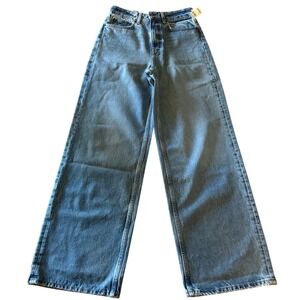 JJXX Wide High Waist Jeans Medium Wash Size 25